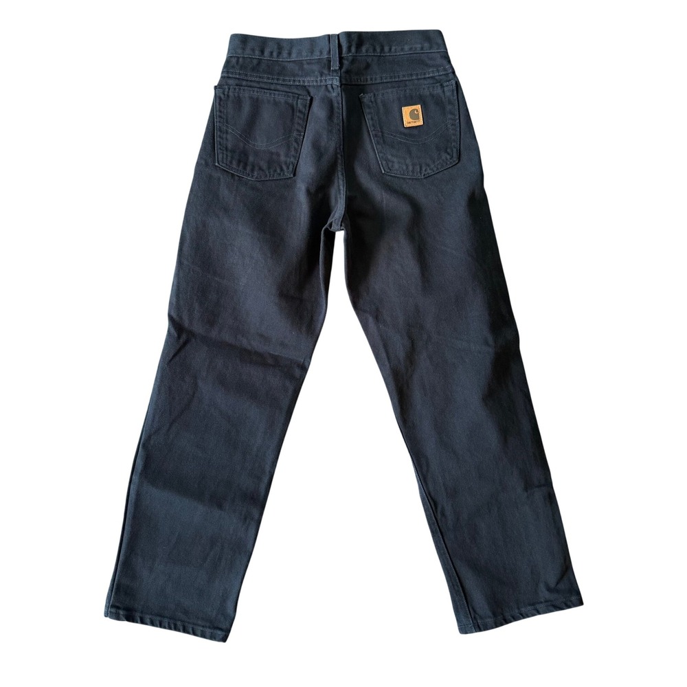 Carhartt Relaxed Fit Jeans Black Denim Made in USA UB177 BLK 30x30 Mens